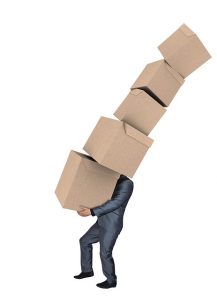 Man carrying boxes